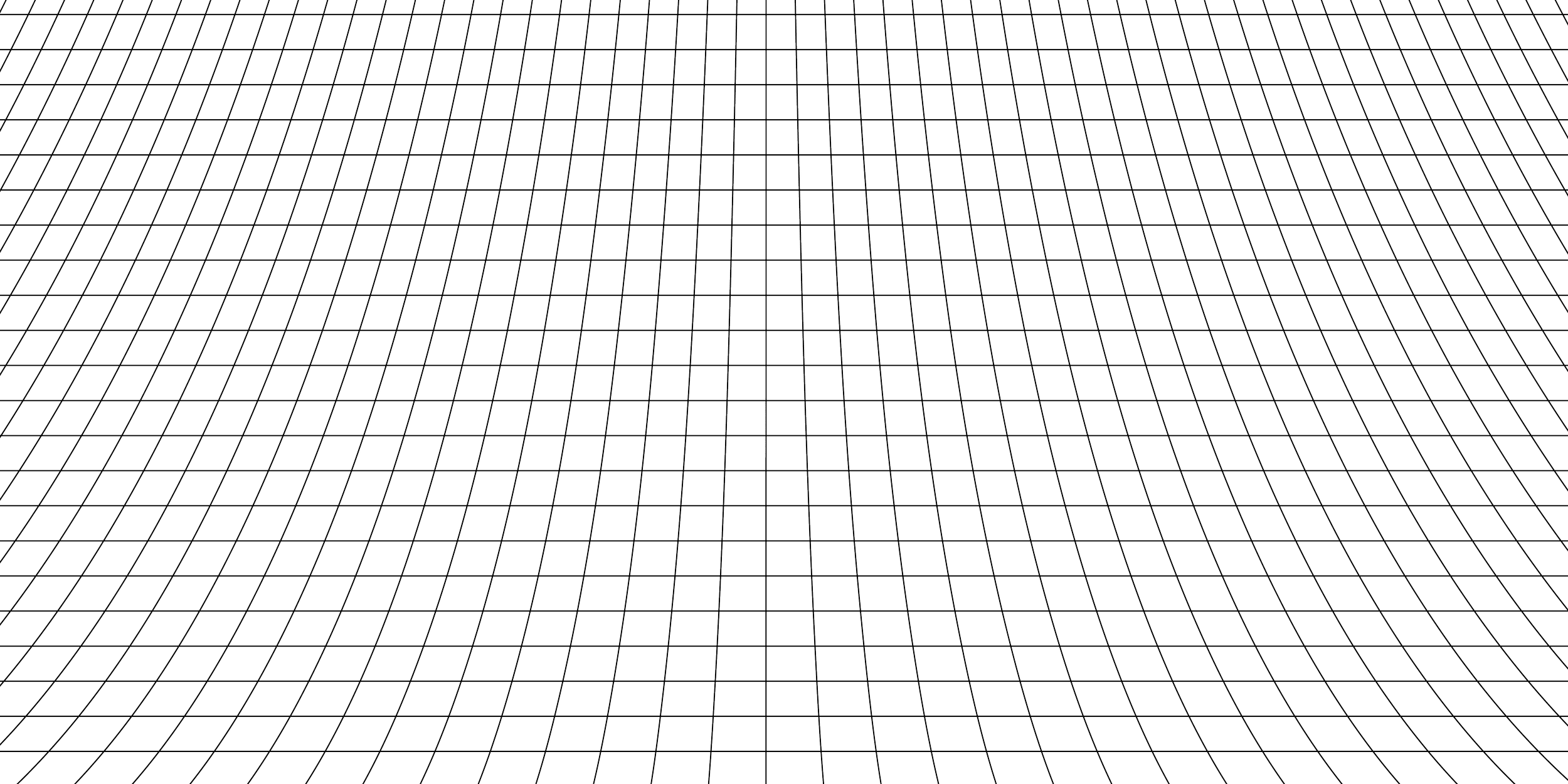 A digital 3D wireframe grid representing a curved surface on a black background.