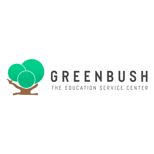 Logo of Greenbush Education Service Center featuring three green trees and the text 'GREENBUSH' with a tagline 'The Education Service Center'.