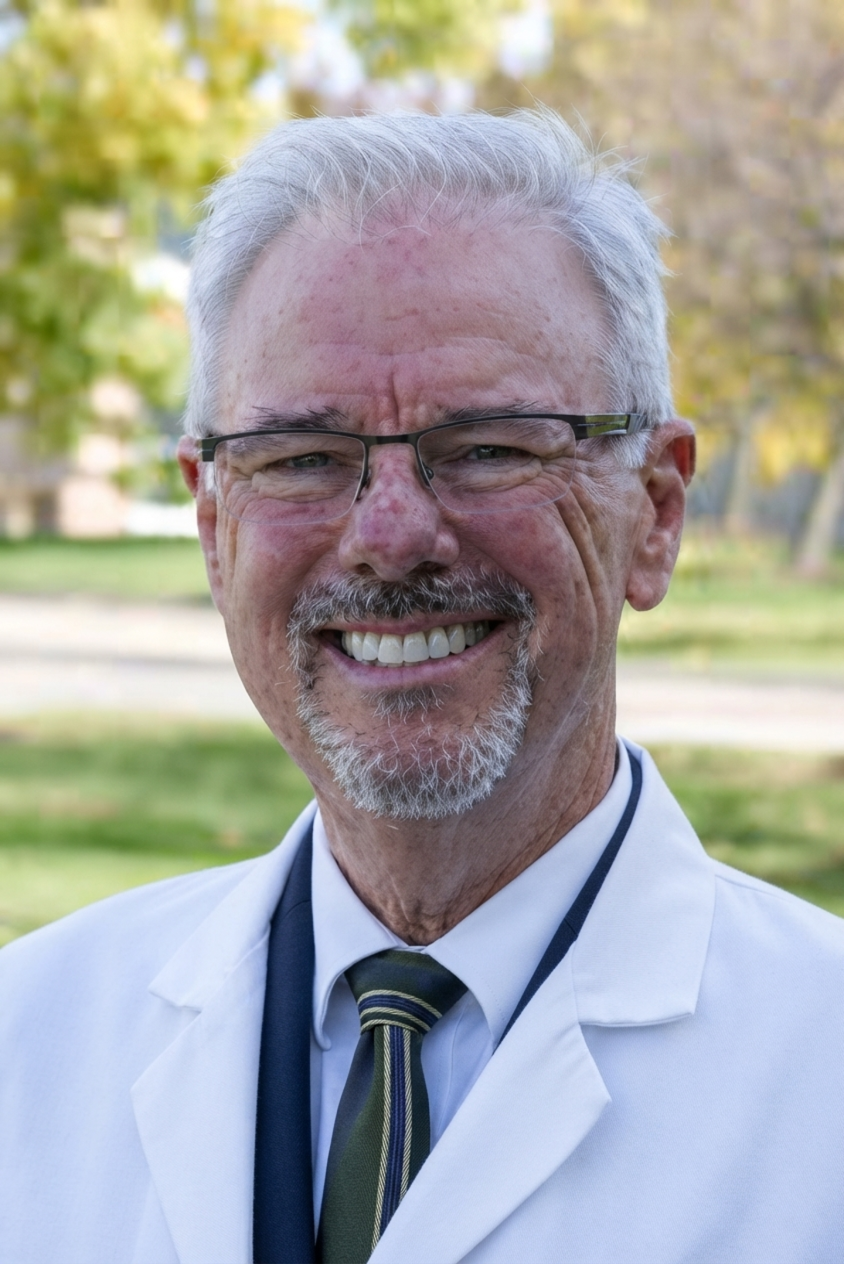 Founder of Taylor Dentistry, Dr. Mark Taylor outside of dental office in Omaha, NE.