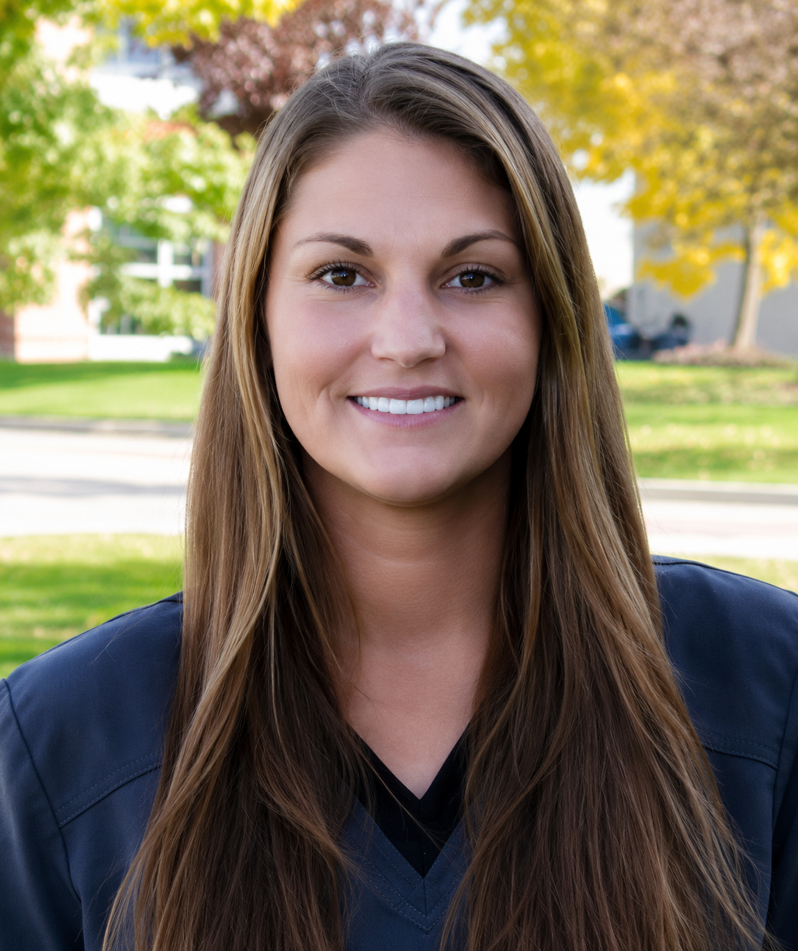 Taylor Dentistry team member outside the Omaha office