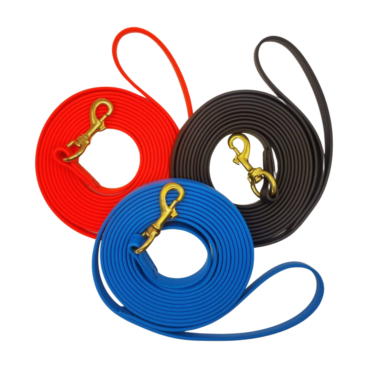 BioThane Heavy Duty Long Line Leash Brass Clip 15ft.