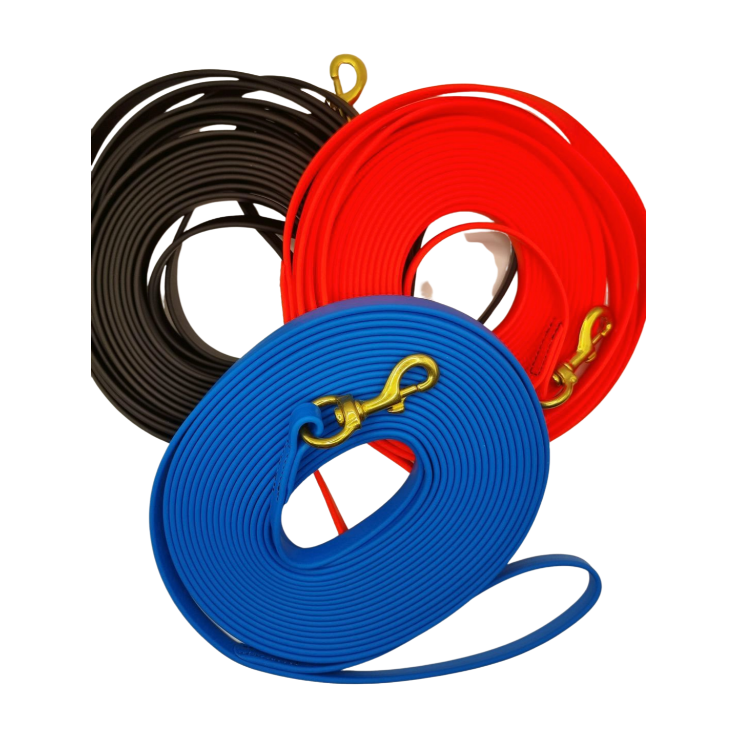 BioThane Heavy Duty Long Line Leash Brass Clip 33ft.