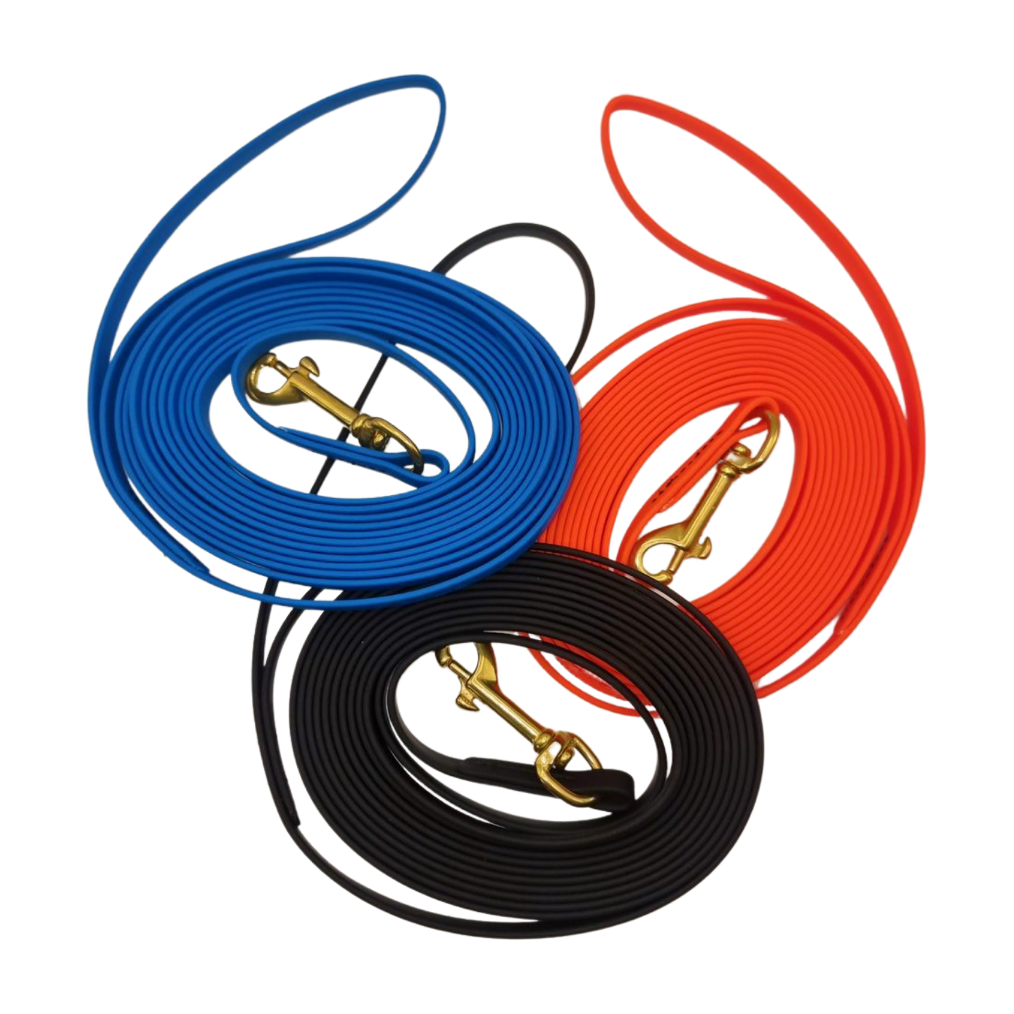 BioThane Lightweight Long Line Leash Brass Clip 15ft.