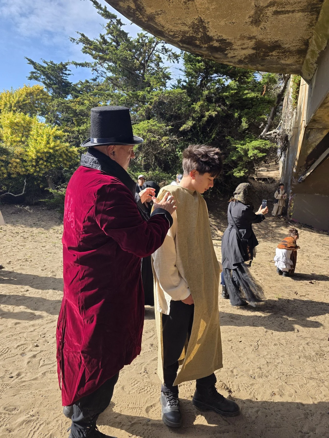 wolfgang fiegl actor on set