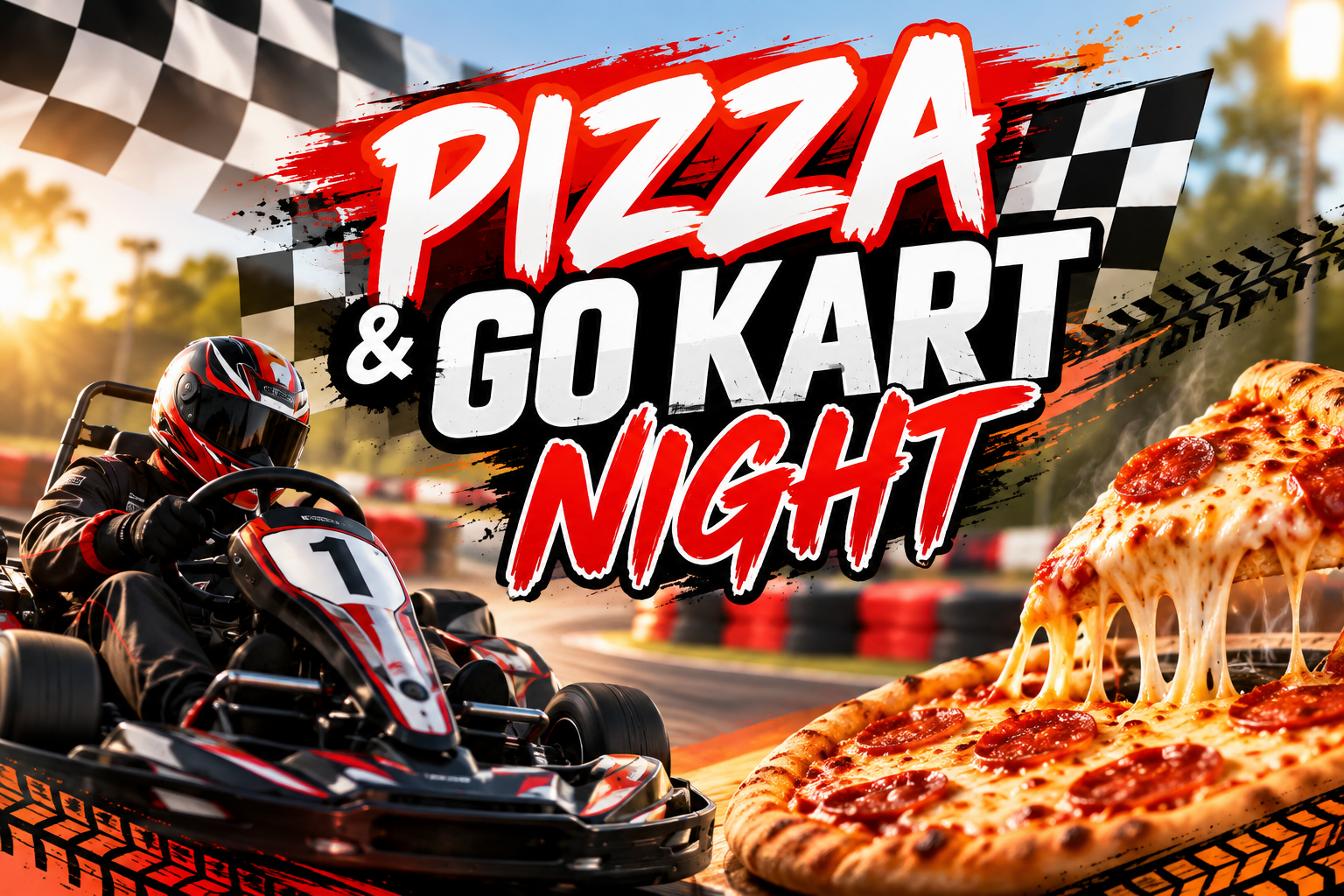 Pizza & Go Kart Night