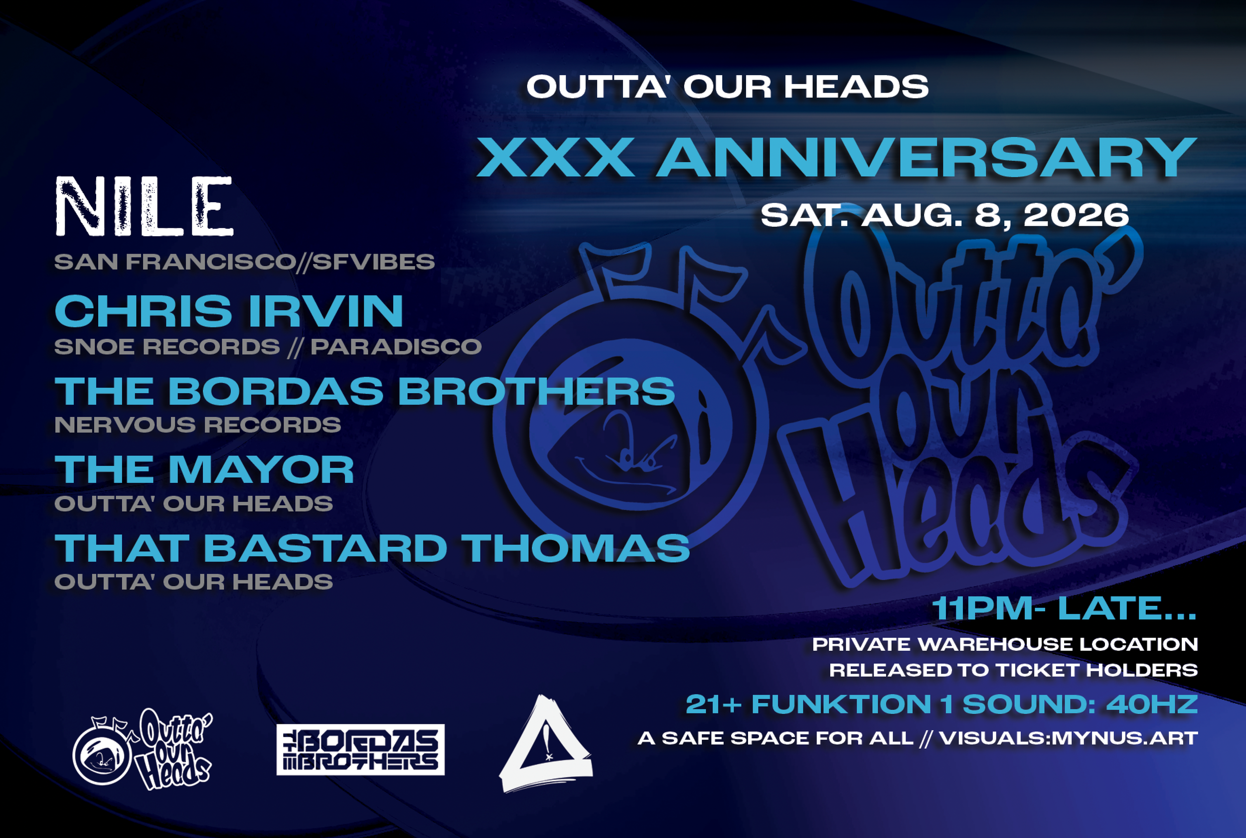 OUTTA OUR HEAD'S 30TH YEAR ANNIVERSARY