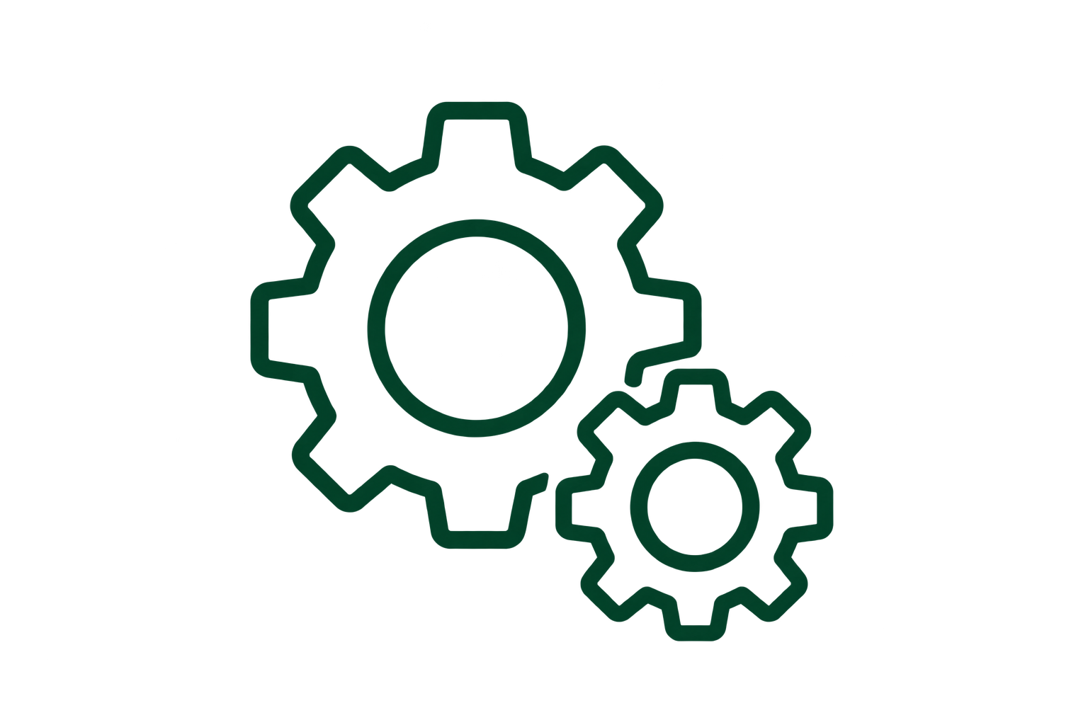 Interconnected gears representing engineering and technical recruitment.
