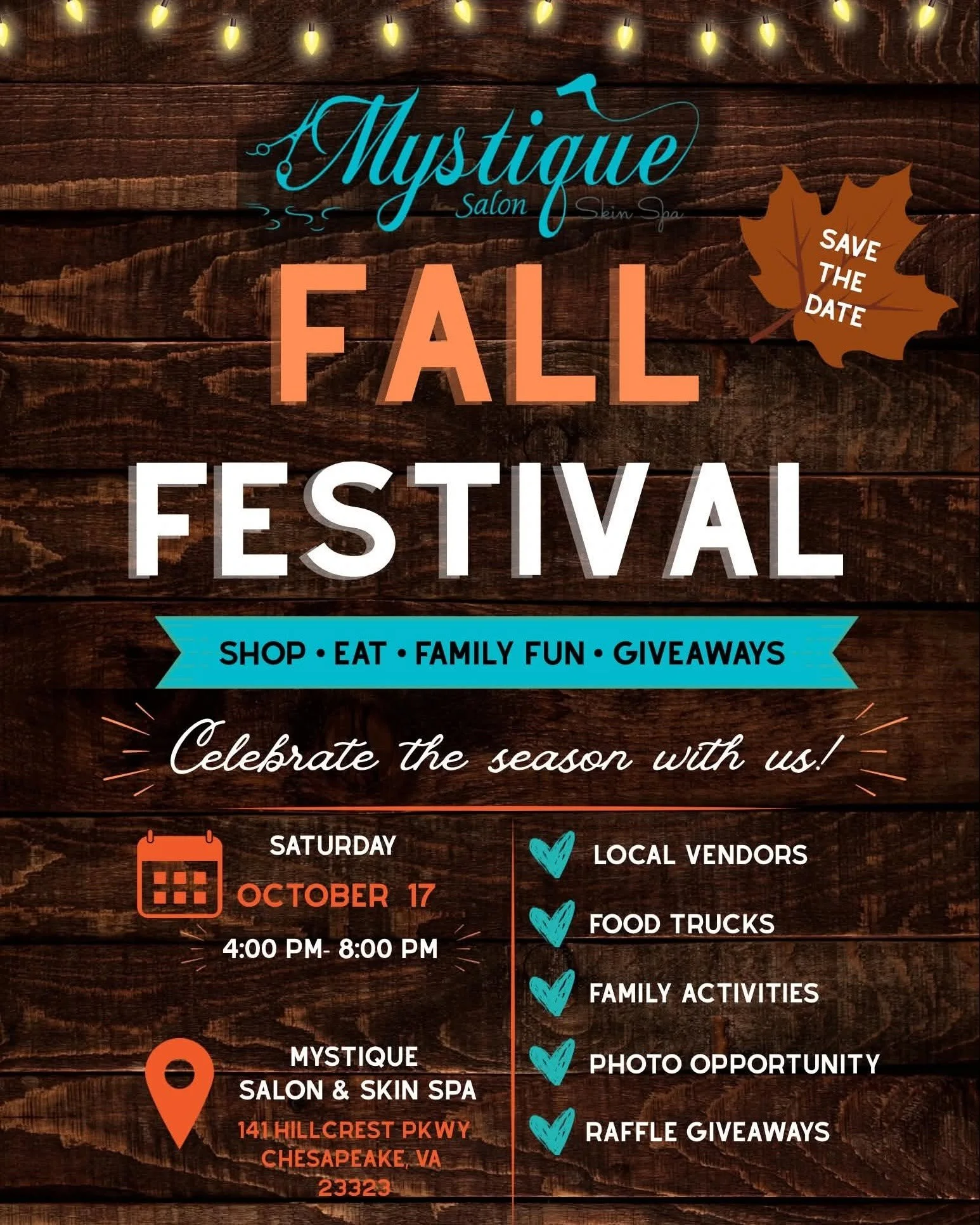 Mystique Salon Fall Festival