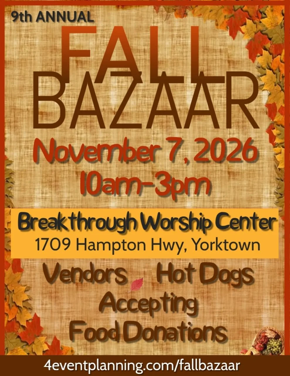 Fall Bazaar