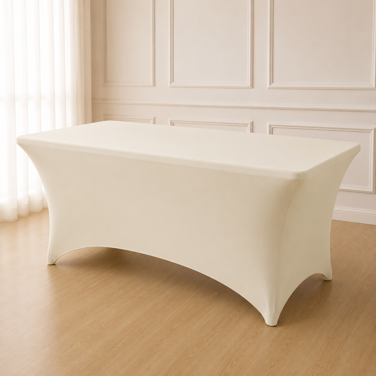 6' Rectangle Spandex Linen