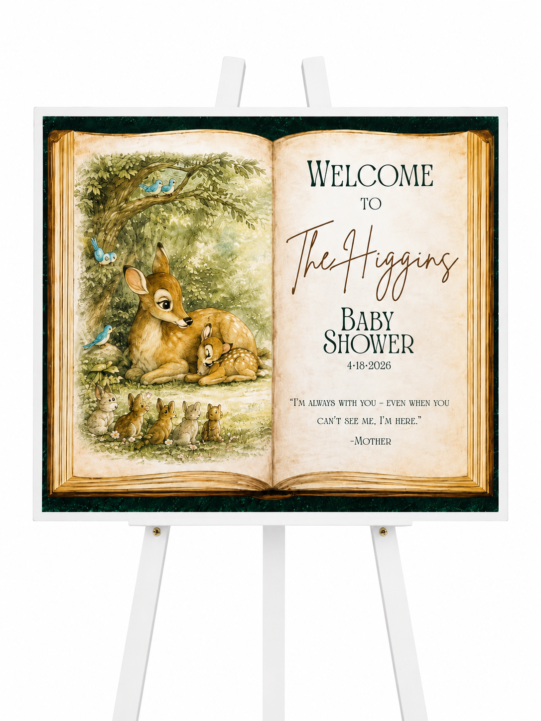 Custom Paper Board Welcome Sign