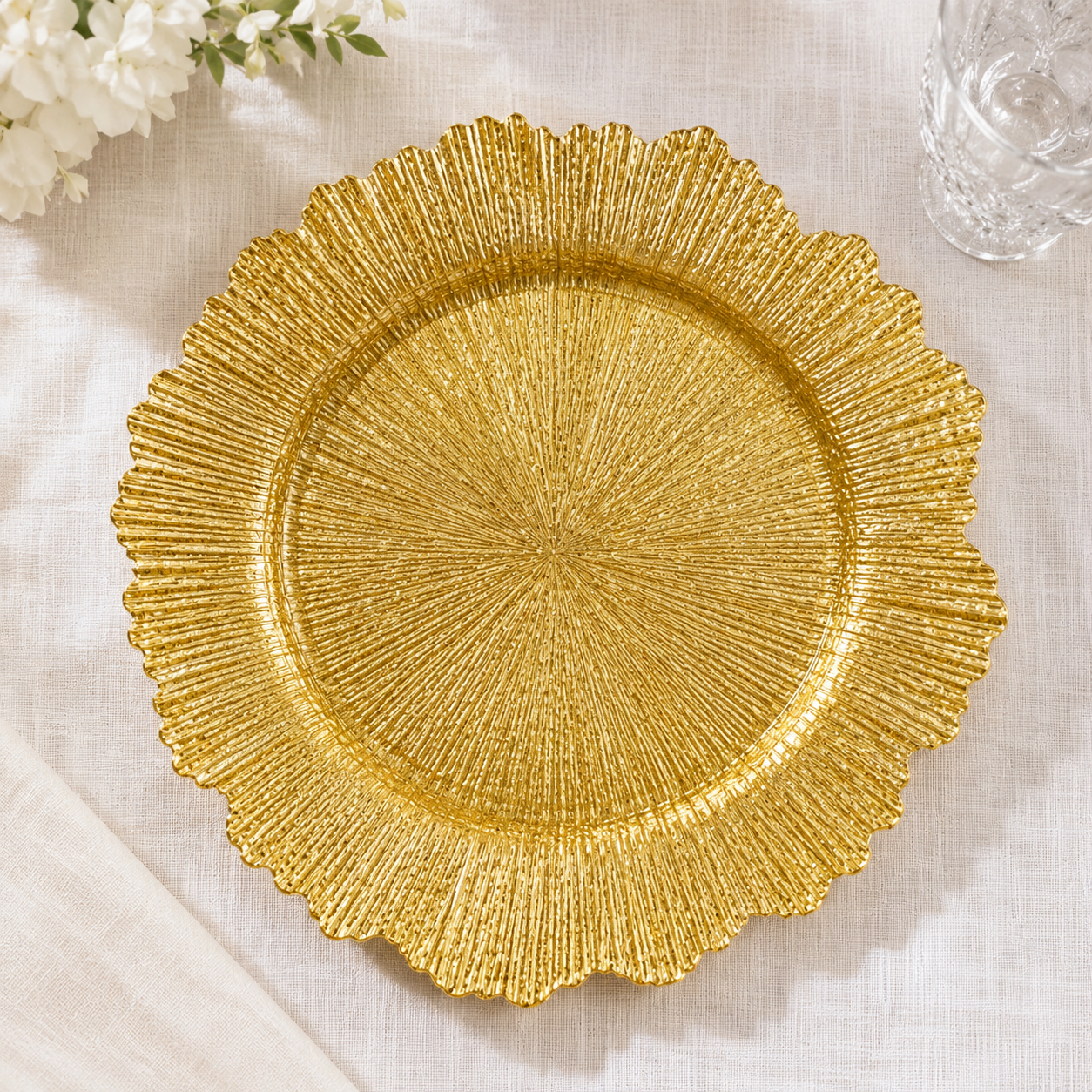 Gold Reef Charger Plate