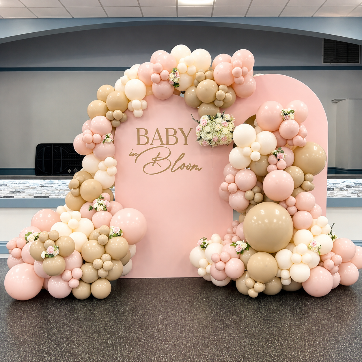 Open Arch + Classic Backdrop Balloon Installation