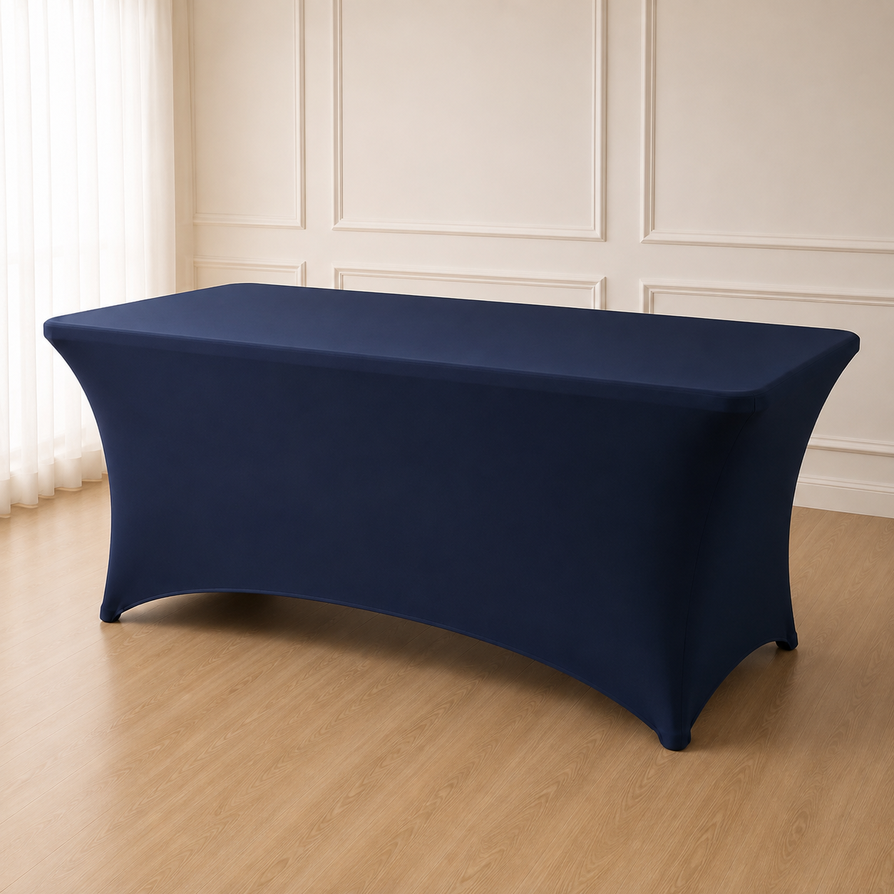6' Rectangle Spandex Linen