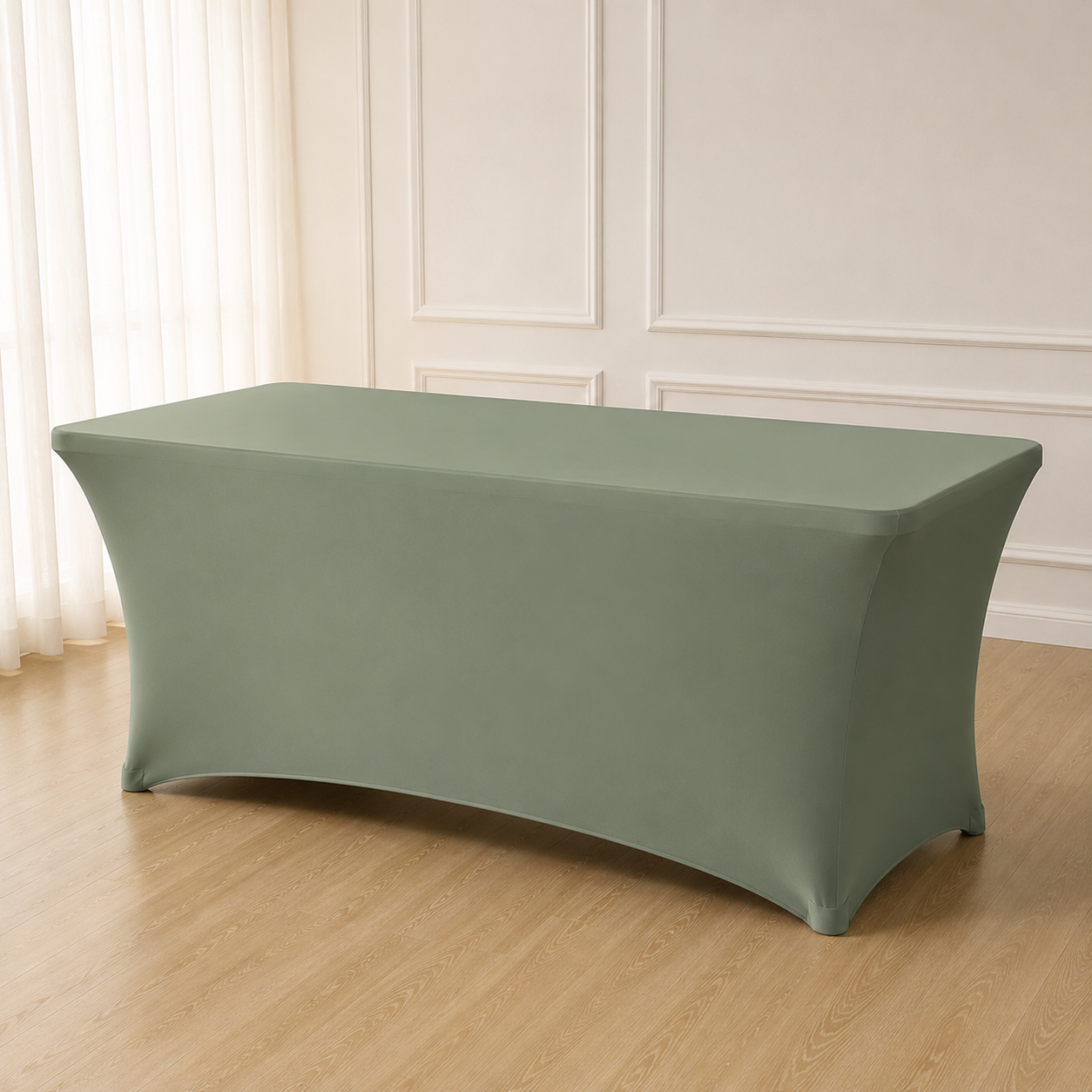 6' Rectangle Spandex Linen