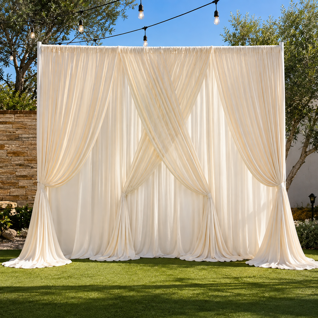 Draped Backdrop Wall