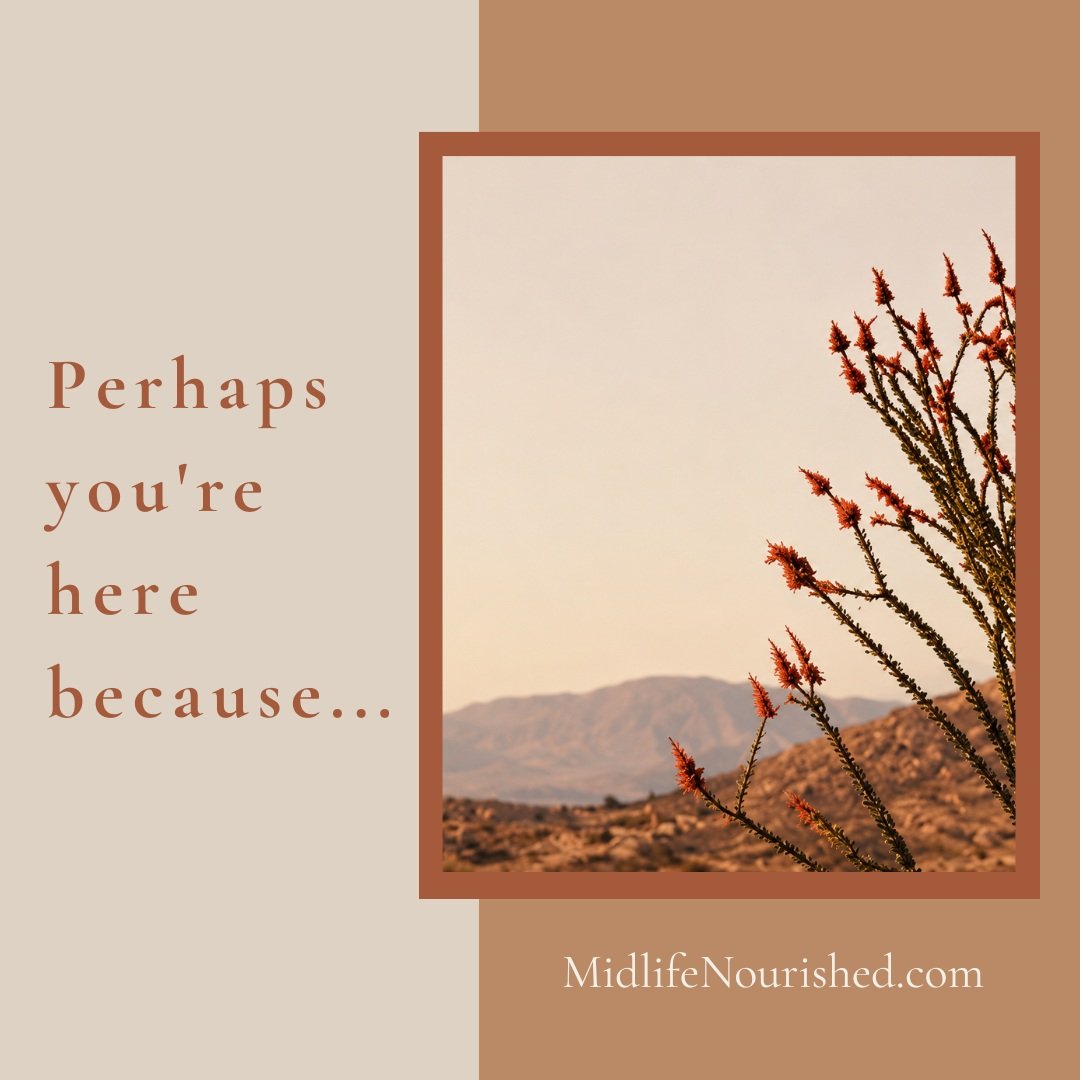 Maybe nothing is dramatically wrong.

Life may even look quite good from the outside.

And still, you can feel that something is asking for your attention.

Your energy. Your body. Your priorities. 

Your sense of what's meaningful now.

Perhaps you'