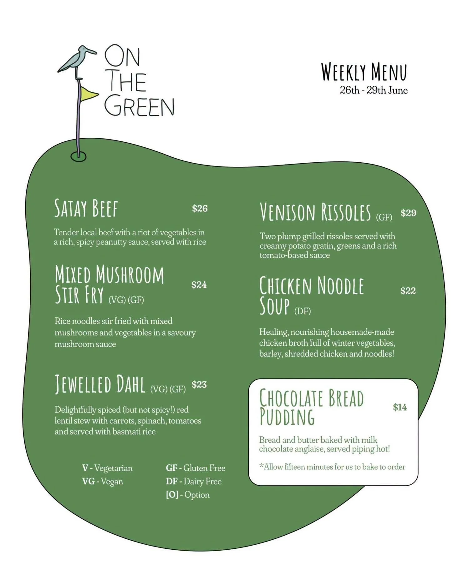 On the Green Menu
