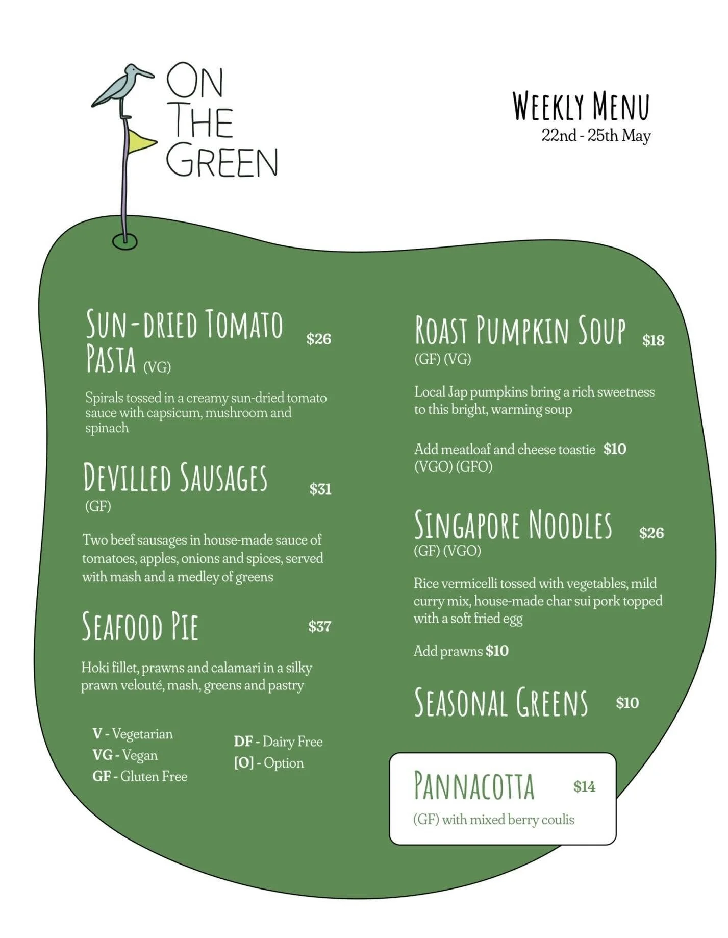 On the Green Menu