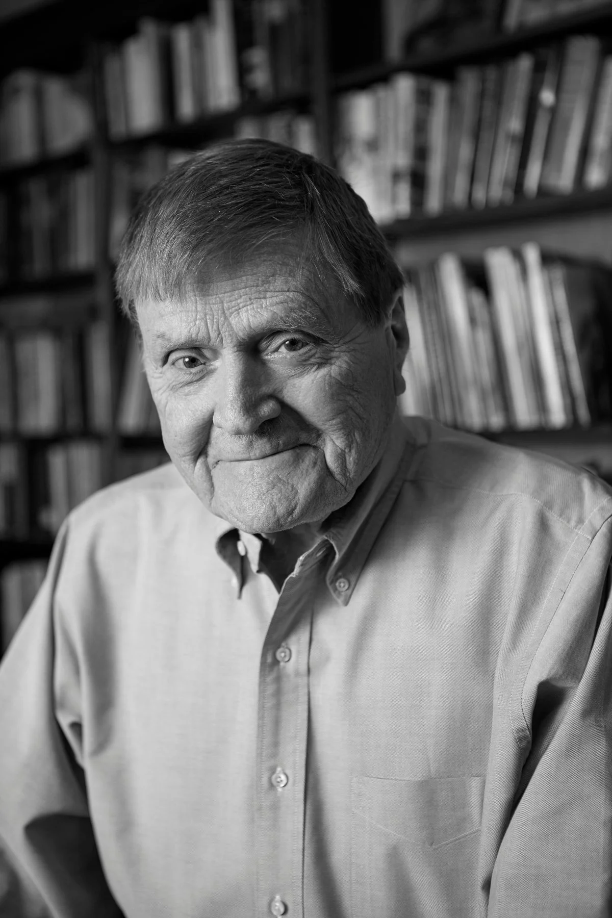 Ralph Sultan, photographed in his study.