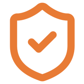 shield with tick showing trust