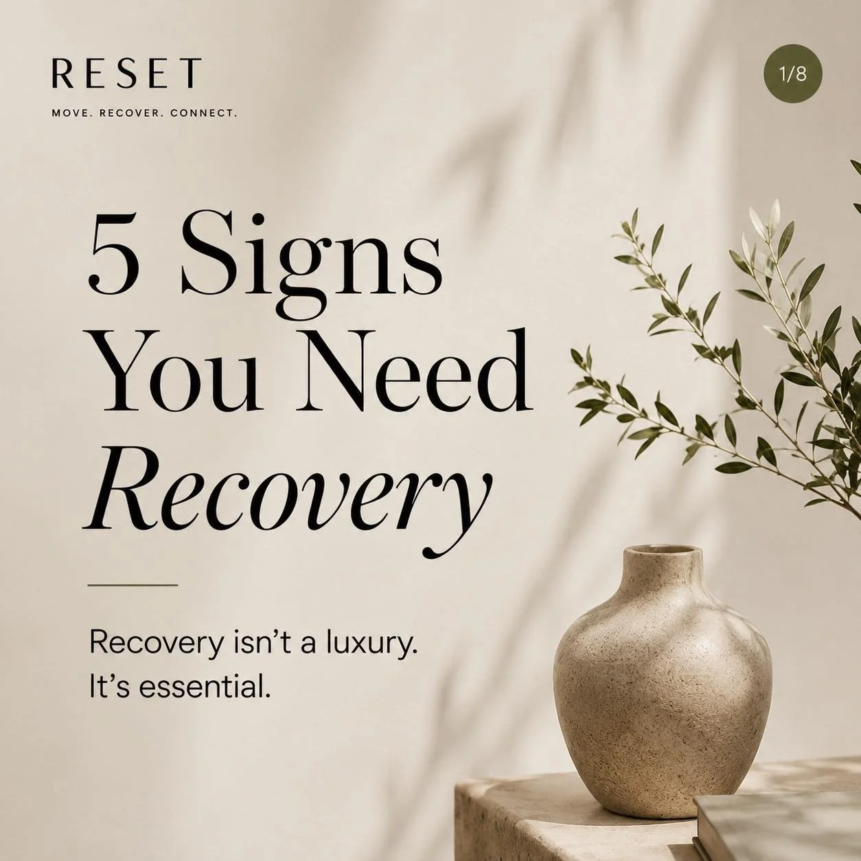 Recovery isn&rsquo;t a luxury. It&rsquo;s essential.

Sometimes your body gives you clear signs that it needs more than another busy day or another hard session.

Constant tiredness. Brain fog. Poor sleep. Reduced performance. Ongoing aches and soren