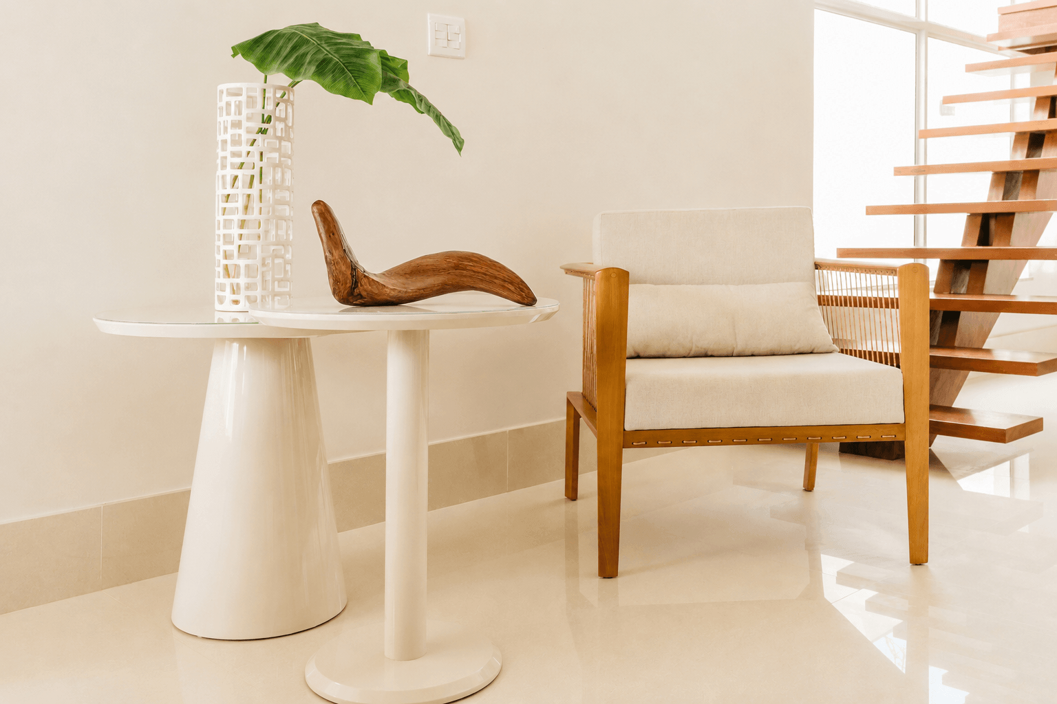 Reclining Peace on a white table