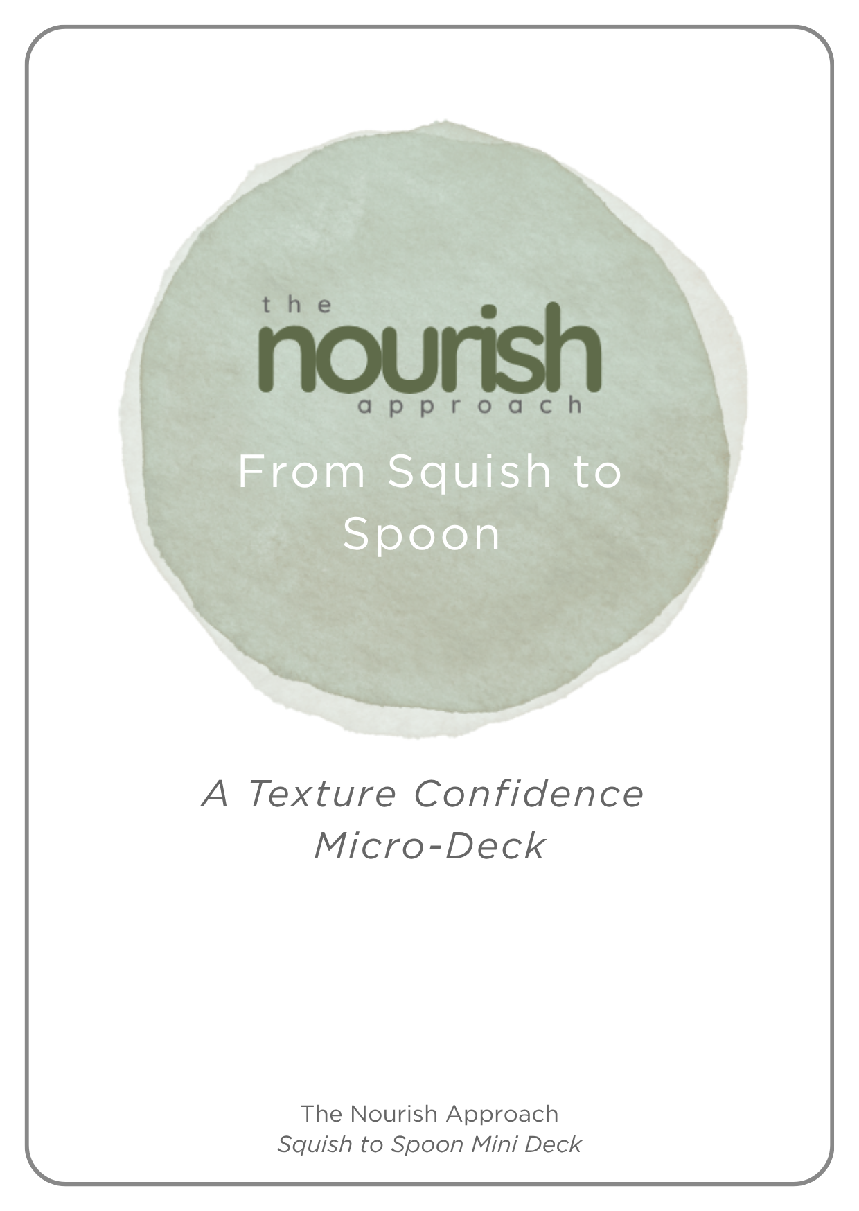 From Squish to Spoon digital cards supporting children’s familiarity with food textures through sensory play