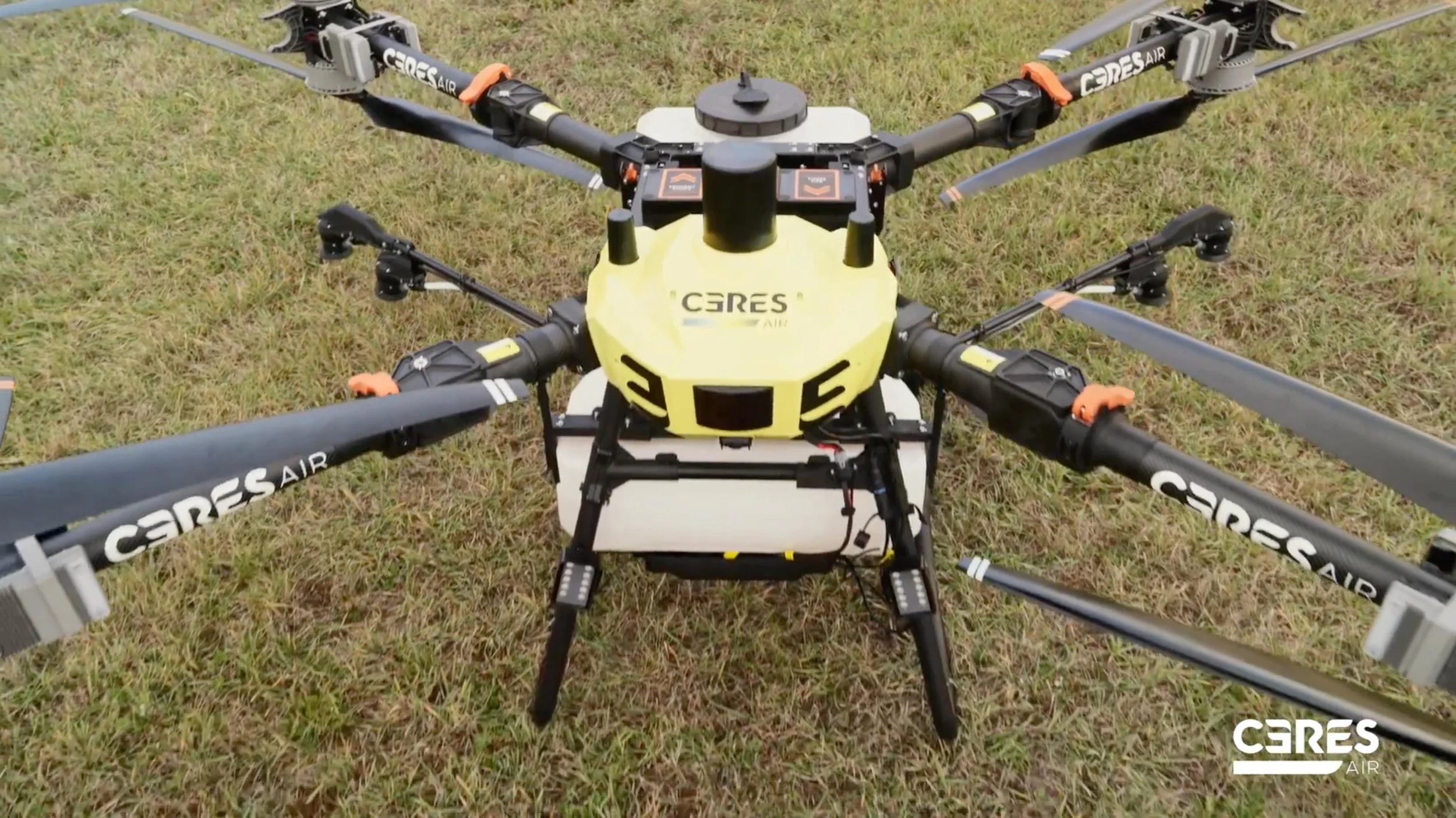 Ceres Air agricultural drone used by Foothills Precision Ag for aerial field applications.