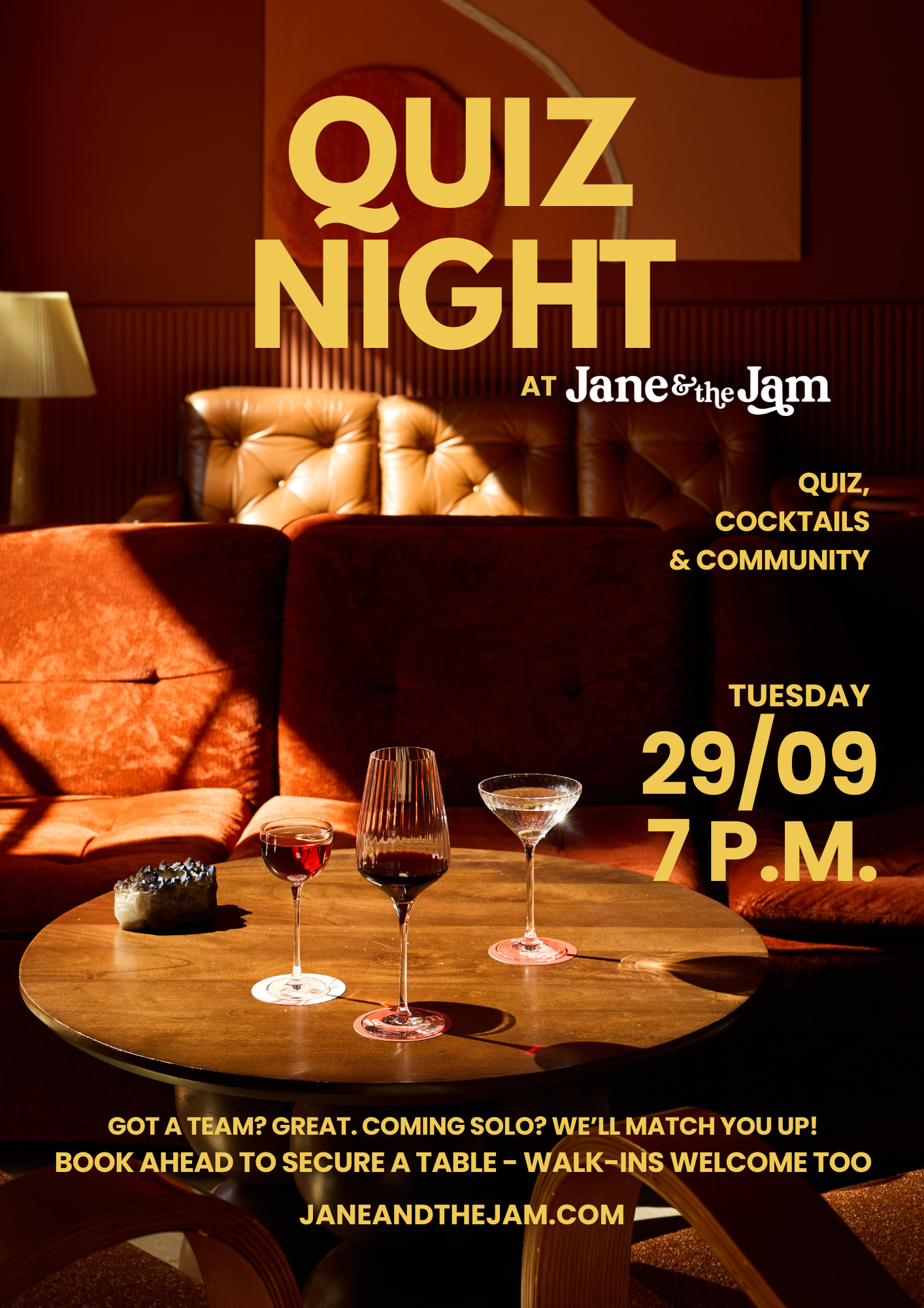 Quiz Night 29 September