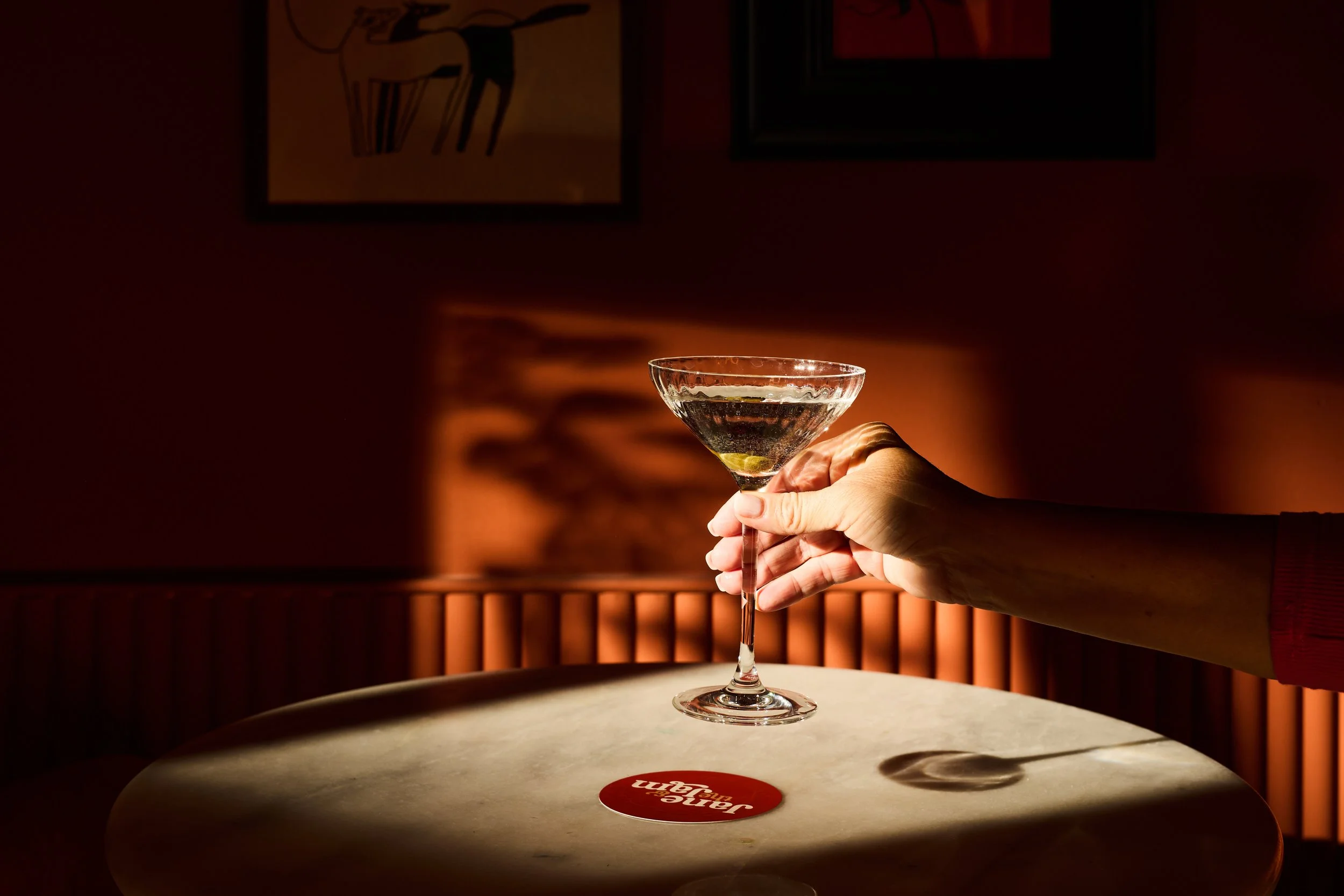 Martini cocktail at Jane & the Jam