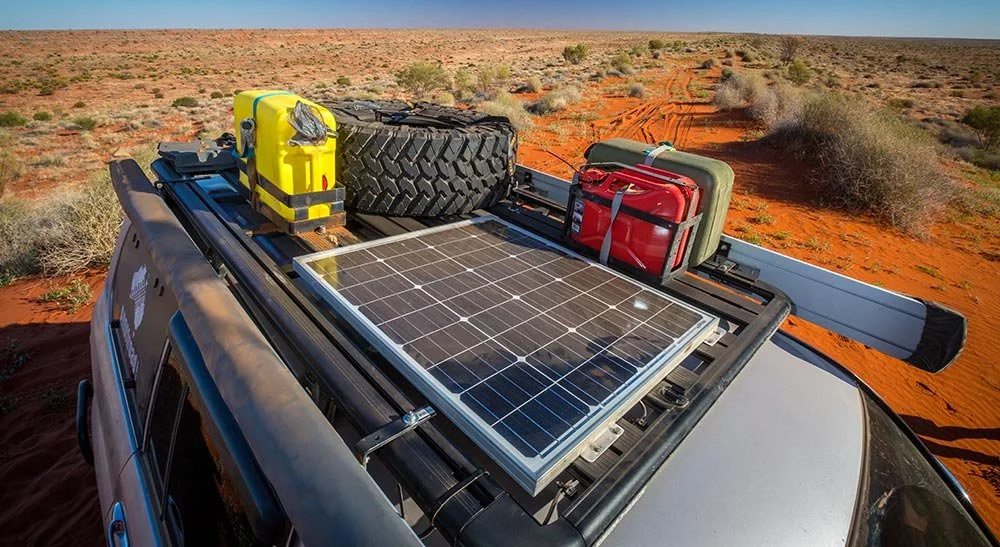Touring 4WD equipped for off-grid travel with custom 12V electrical system designed for camping and remote Australian adventures.