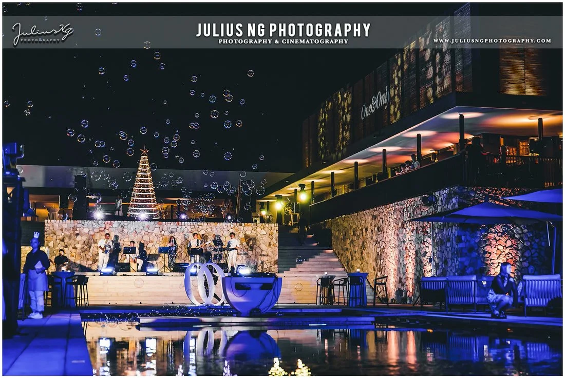 Luxury New Year's Eve poolside party at One&Only Desaru Coast featuring live music, entertainment and guest celebrations.