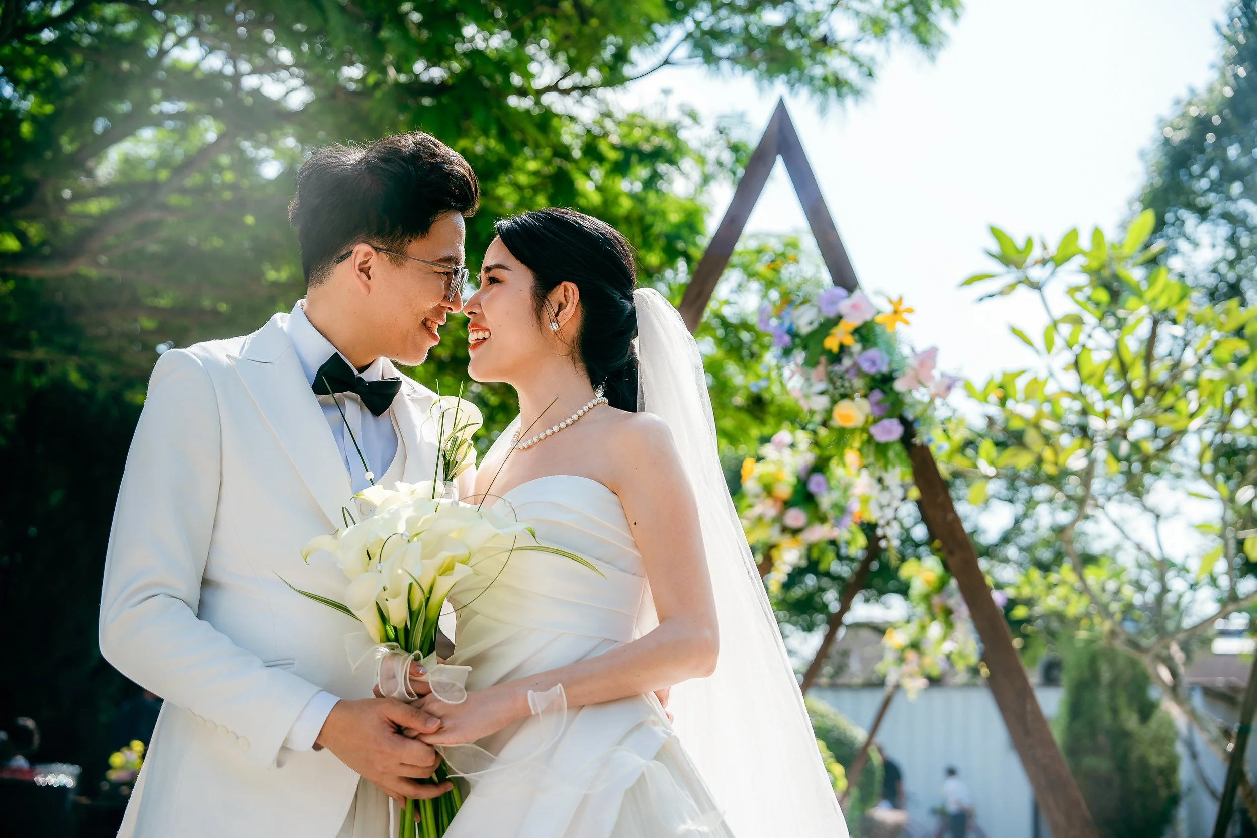 Jia Rong and Dorcas during their wedding in Johor Bahru