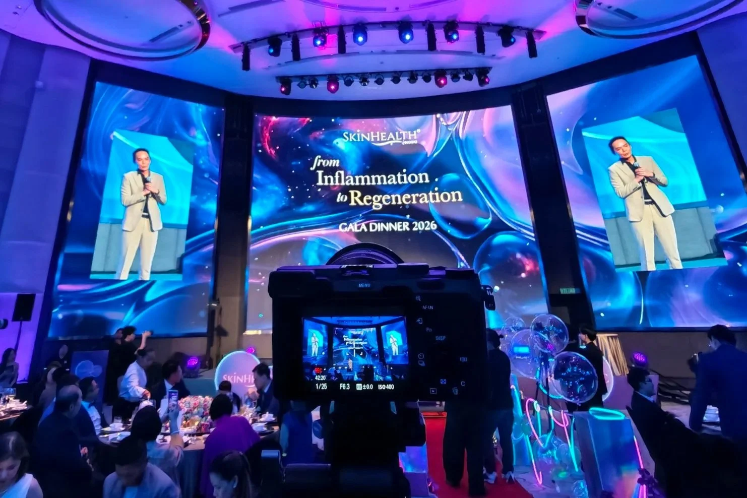 Multi-camera live production for SkinHealth by Elogio Asia