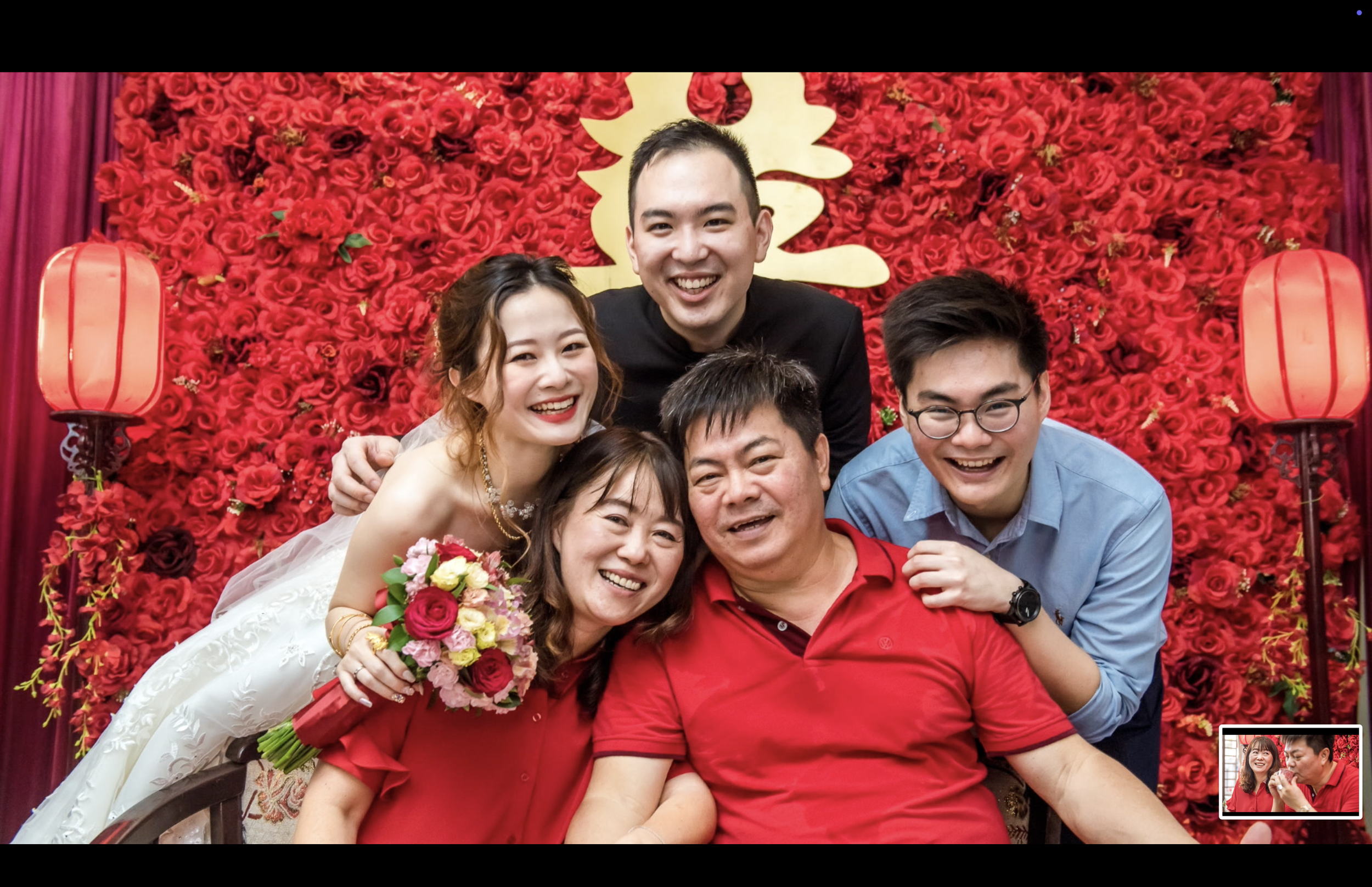 Yun Loong and Fiona during their wedding celebration in Johor Bahru