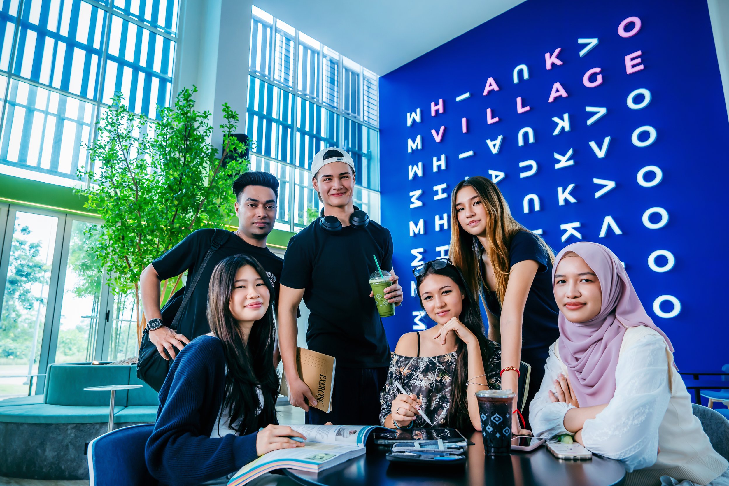 Student lifestyle photoshoot with talents at Hako Edu Village in Johor