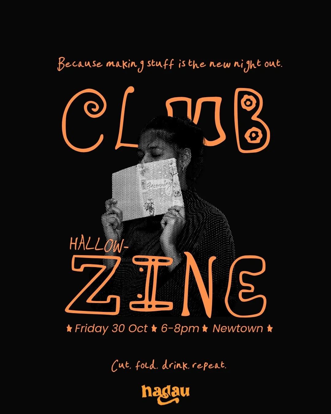 THIS IS NOT A DRILL!!

The spookiest event of the year is here 👻 Get in loser, we're going to hallowzine x

Come connect with the most gorgeous and inspiring humans (the peeps who come to Club Zine truly are the best), make some spooky spell-books w