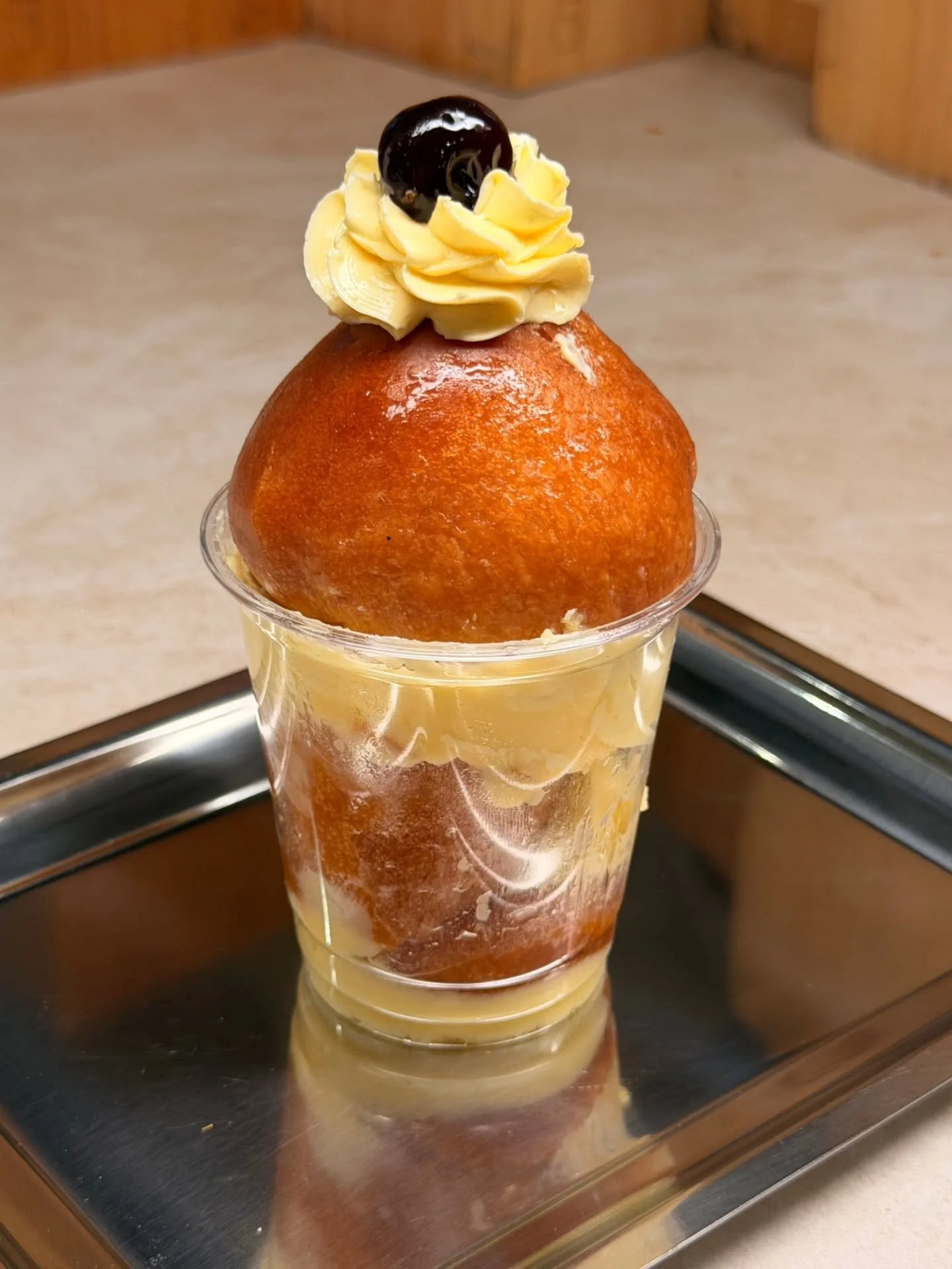 BAB&Agrave; AL RHUM 🍒

Soaked in rum. Filled with lemon custard. Finished with cherry.

Sticky, boozy, creamy &mdash; very Napoli, very Margot.

At the deli until it&rsquo;s gone.
