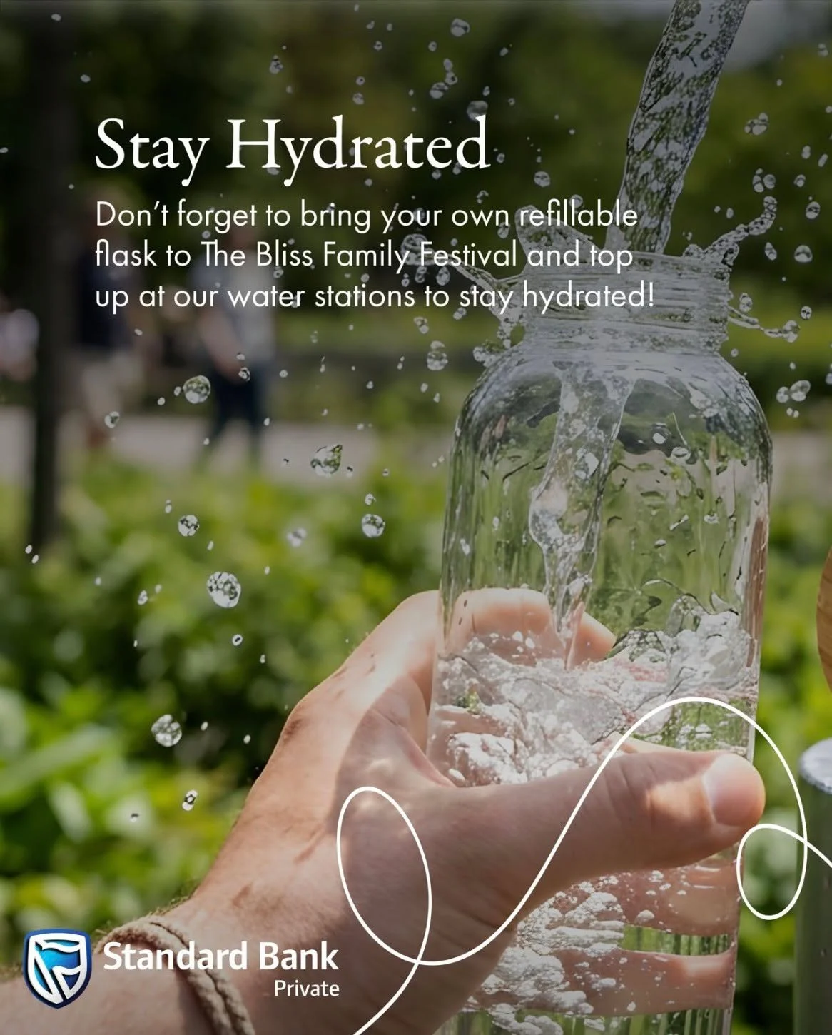 Bring your flask, we&rsquo;ll bring the filtered water!💧☀
We have filtered water stations at Bliss Family Festival so you can refill throughout the day and stay hydrated between exploring the Bliss market, joining the activities and enjoying the liv