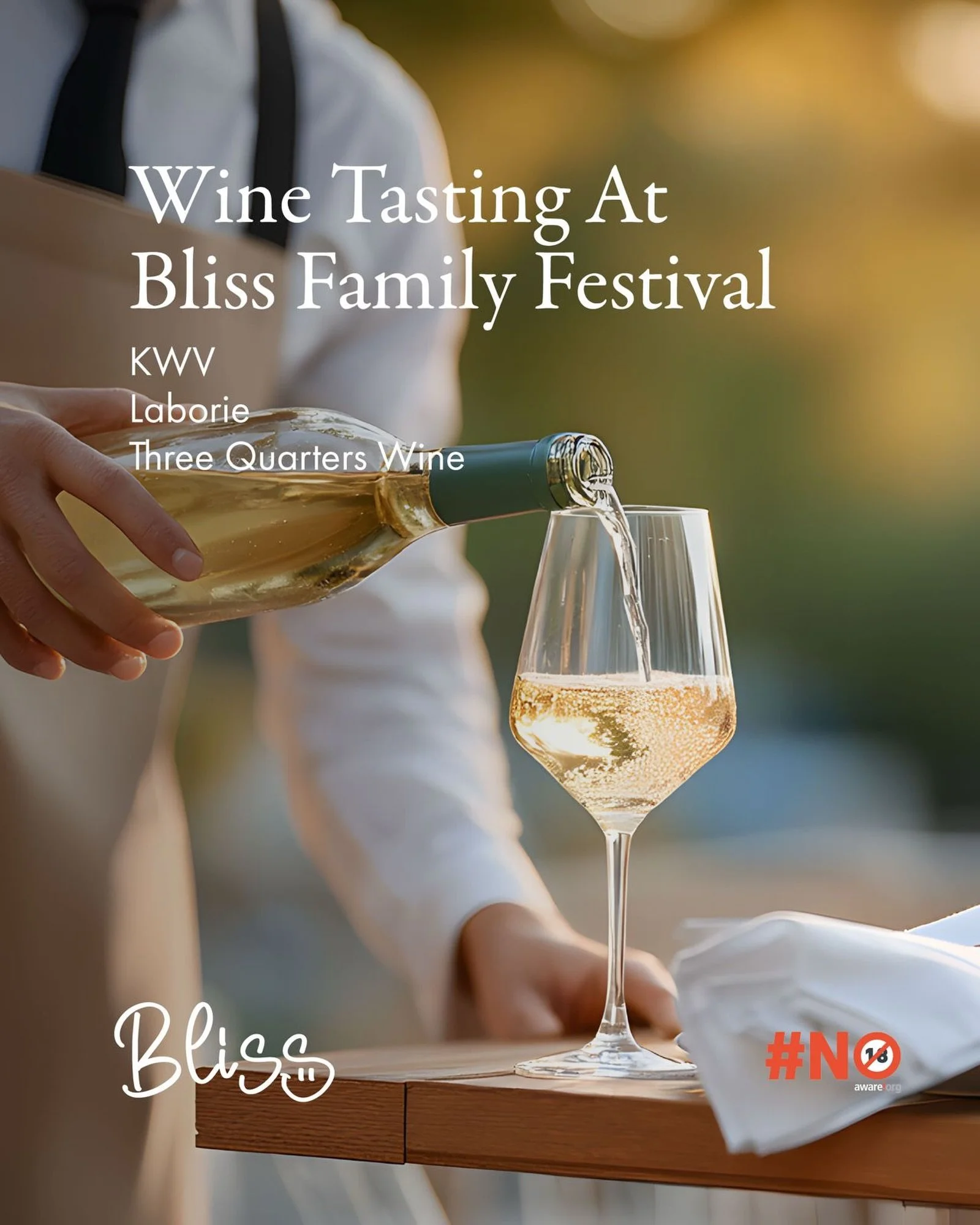 These wine farms will be joining us at Bliss for wine tastings! 🍷 Come taste their wines, ask questions and get to know a little more about what&rsquo;s in your glass.

@kwvwines 
@laborie_wines 
@threequarters_wines 

We&rsquo;ll also have our prem