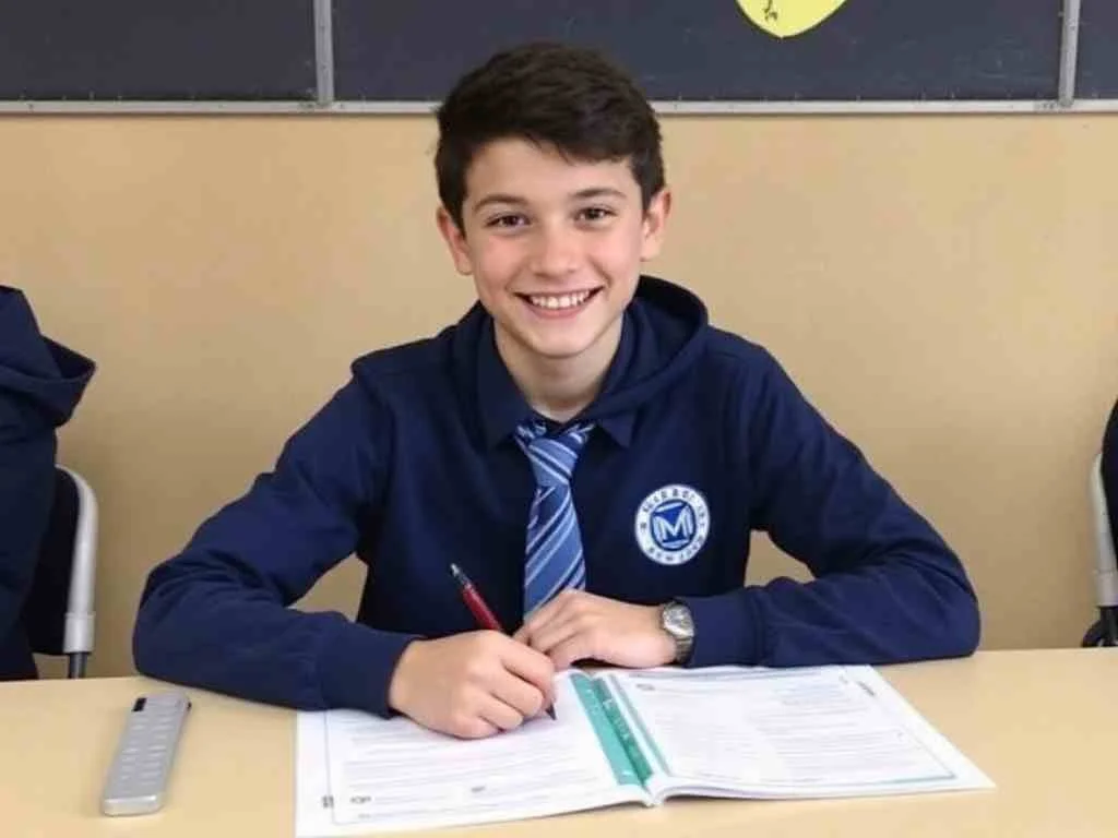 Year 7 boy starting high school