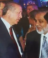 Chowdhury Mueen Uddin with President Erdogan of Turkiye