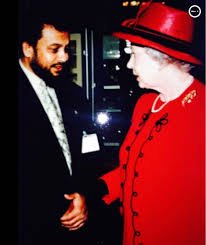 Chowdhury Mueen Uddin with Her Majesty Queen Elizabeth II