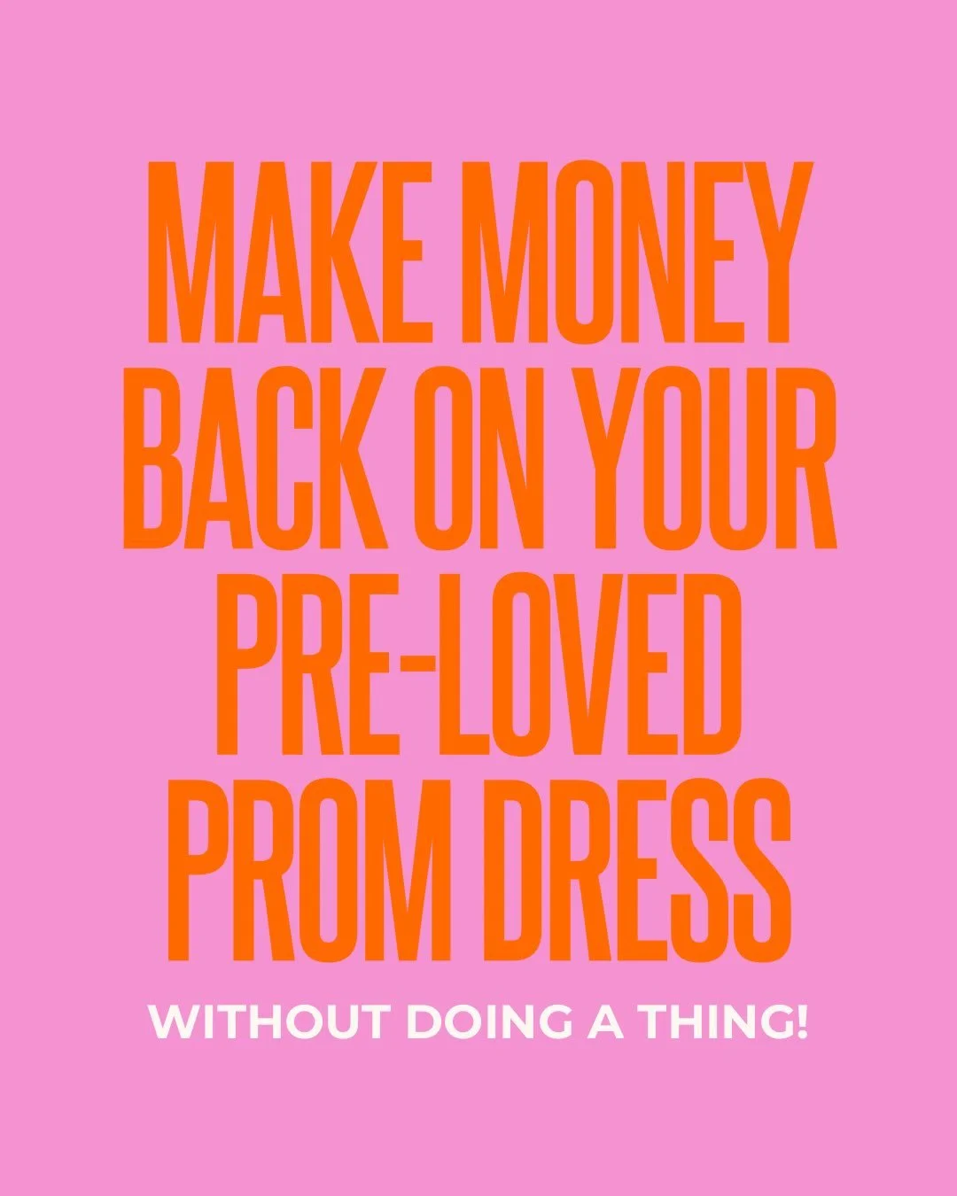 Got a stunning prom dress sitting in your wardrobe? Give it a second life and get paid for it! Join us on the evenings of Tuesday 22nd and Wednesday 23rd September, between 5:00pm and 7:00pm, for our exclusive Pre-Loved Launch Event.

Bring along you
