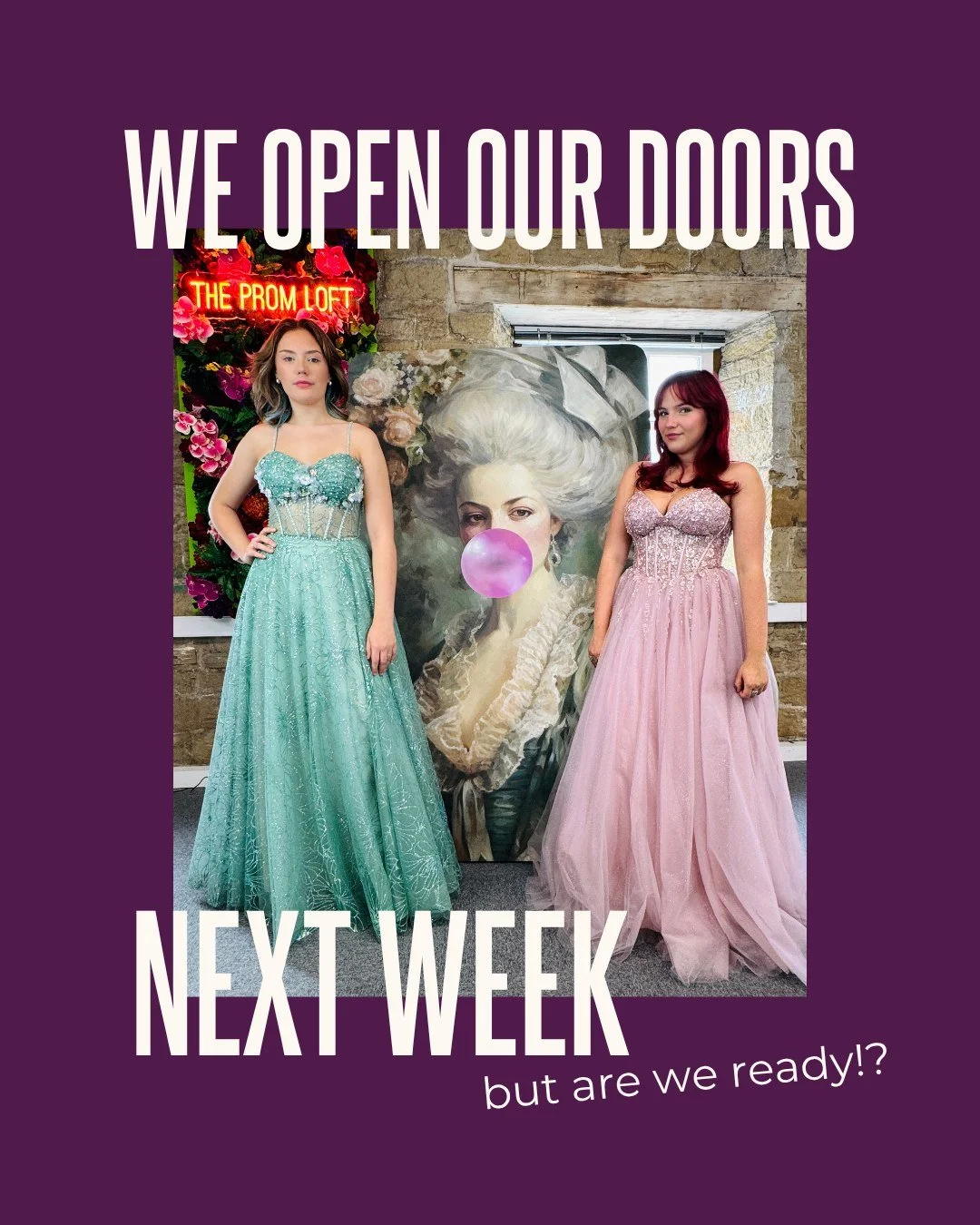 We open our doors NEXT WEEK&hellip; do you think we&rsquo;re ready? You bet we are! 

The boutique is looking stunning, and the rails are now stocked with the dreamiest dresses and sharpest tailored suits, and we can&rsquo;t wait to welcome our first