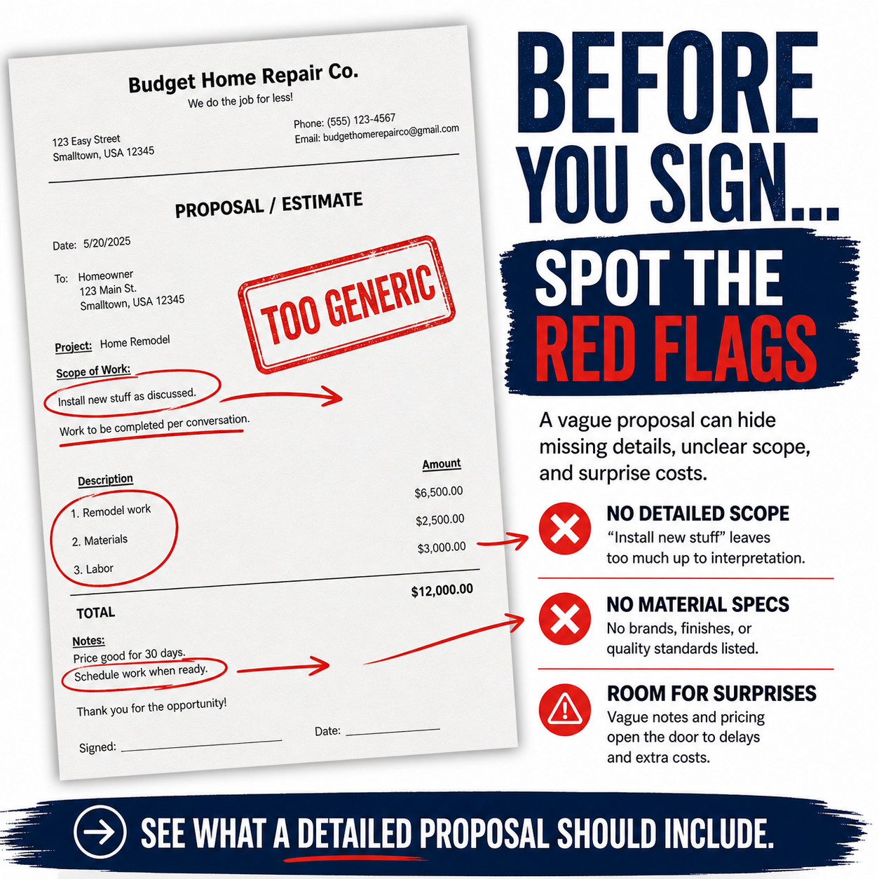 How to Compare Contractor Estimates the Right Way