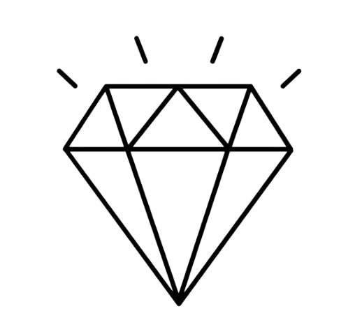 Diamond icon representing coaching with clarity