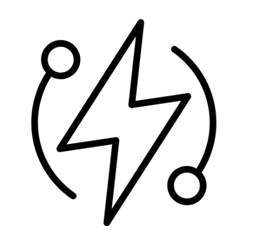 Lightning bolt icon representing class structure and programming