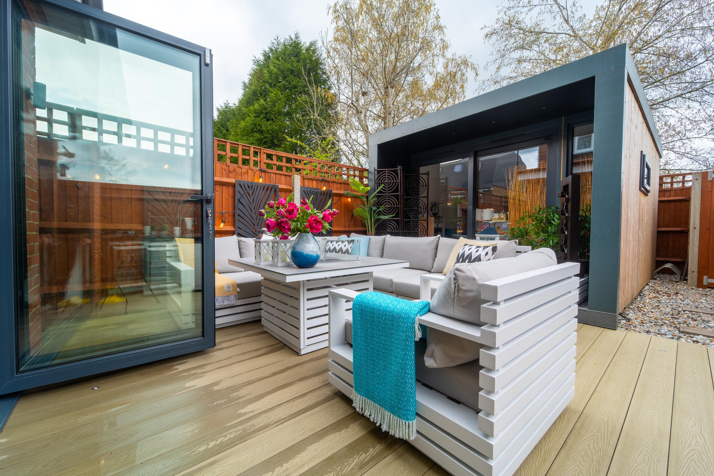 Real Estate Photograph Showing A Wide Angle in the Garden